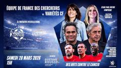 Affiche - Equipe de France chercheur vs Variétés CF-28 mars 2026 15h Compiègne